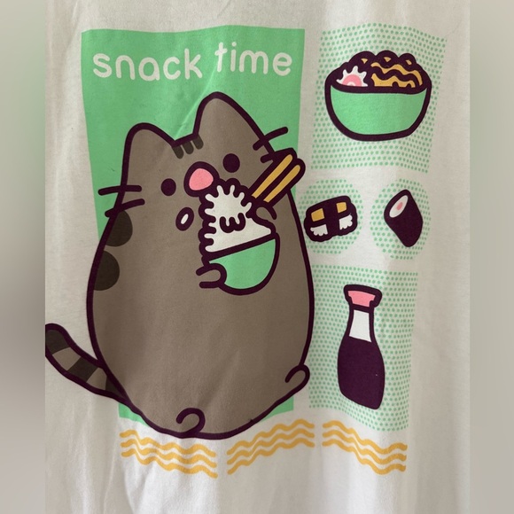 Ripple Junction Unisex Pusheen Noodle Snack Time T-Shirt Sz XL - Picture 5 of 5